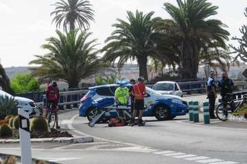 Atropello de un ciclista en la circunvalación de Telde/TA.